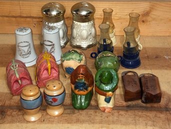 Salt And Pepper Shakers X 5 Sets