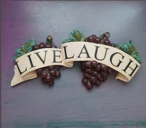 Live Laugh Grape Decor