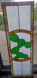 Cactus Stained Glass Panel