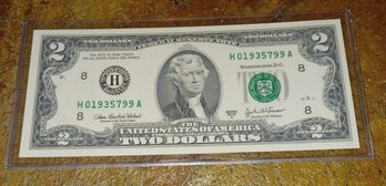 2003A $2 Federal Reserve Note-crisp Uncirculated