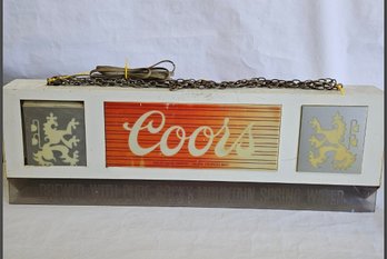 Coors Hanging Pool Table Light
