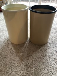 Plastic Trash Cans X2