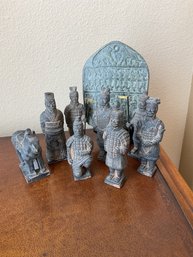 Terracotta Chinese Figurine Set.
