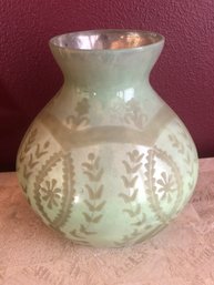 Pottery Barn Green Decorative Vase
