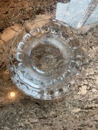 Apple Glass Plate And Bowl