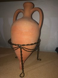 Amphora Vase W Stand