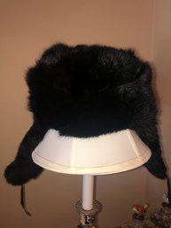 Black Furr Hats X2