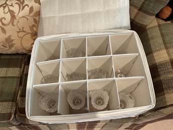 Set Of 12 Crystal Glasses BOX NOT INCLUDED!
