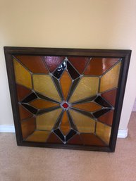 Framed Stained Glass 23x23in