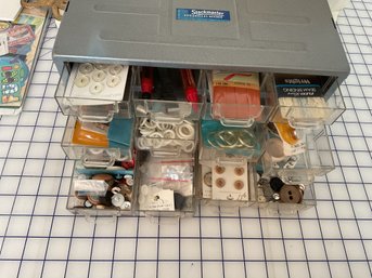 Drawers Of Buttons And Sewing Accessories