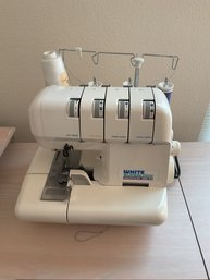 White Super Lock Electronic 2000 ATS Sewing Machine