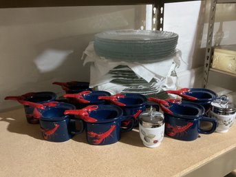 Lobster Cups & Plates