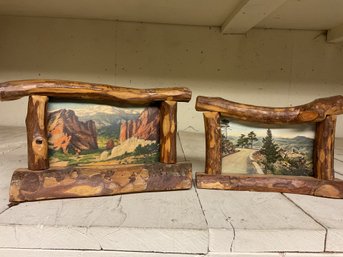 Wood Framed Colorado Mountain Pictures