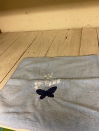 Blue Butterfly Hand Towel