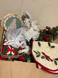 Misc. Box Of Christmas Decorations