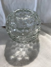 Vintage Clear Glass Fairy Lamp Globe Candle Holder