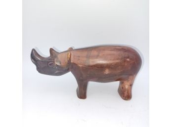 Kenya Rhino Stone Figurine