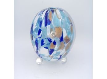 Murano Millefiori Art Glass Egg