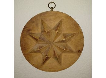 Wooden 8 Point Star Plaque Wall Hanger