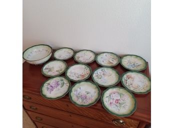 Billy Beth Hand Painted China Plates 12pc