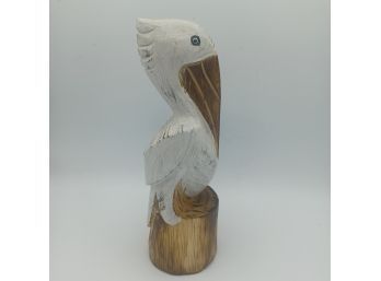 Carved Wooden Pelican