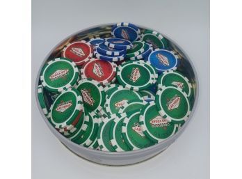 Tin Full Of Poker Chips