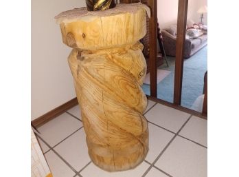 Wooden Log Stand