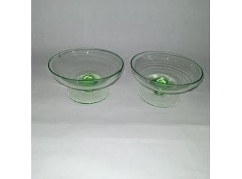 X2 Green Serving Dishes