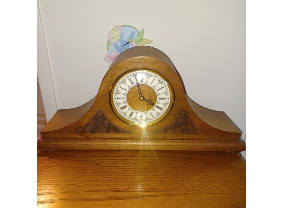 Battery Operated Wooden Desk Clock