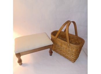 Footstool And Basket