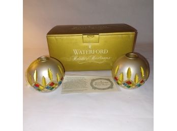 Waterford Candle Holder Set
