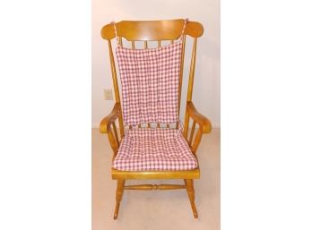 Wooden Rocking Chair With Pads