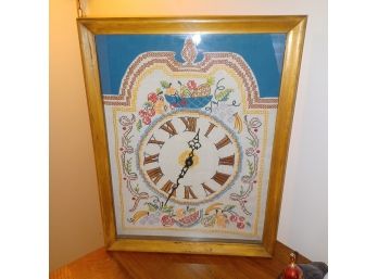 Framed Cloth Clock