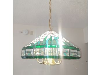 Tiffany Style Hard Wire Hanging Lamp