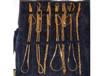 7pc Gold Tone Necklaces