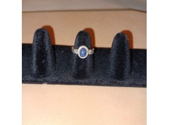 Lapis Sterling Ring Size 5