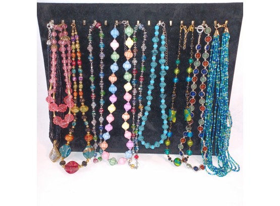 10pc Colorful Necklaces