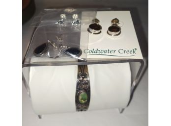 Sterling Silver Cold Water Creek Earrings & Bracelet