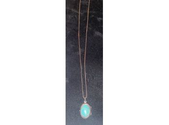 Sterling Silver Turquoise Locket