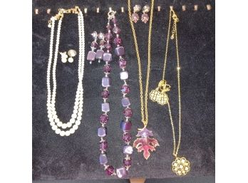 4pc Necklace And Earring Set