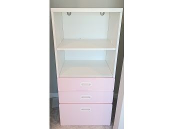 3 Drawer Pink Drawer Dresser