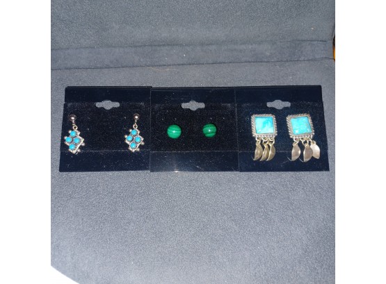 Sterling Silver Earrings X3 Sets