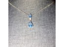 Blue & Silvertone Necklace