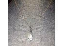 Clear Raindrop Necklace