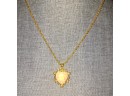 Heart Necklace Gold Tone