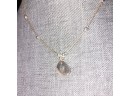 Sterling Silver Opal Necklace & Earring Set
