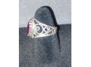Sterling Silver 925 Garnet Ring