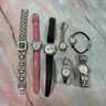161 Lot Of Seven Silver Women's Watches, Timex, Carriage, Honey