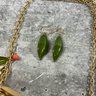076 Lot Of 4 Pink Green And Gold Leaf Coldwater Creek Necklaces And Earrings
