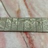 040 Lot Of Three Vintage Silver Engraved Panel Bracelets